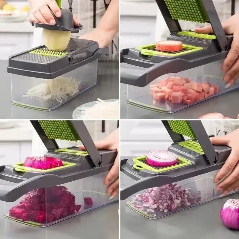 14-in-1 Multifunctional Vegetable Chopper | Kitchen Food Slicer & Dicer