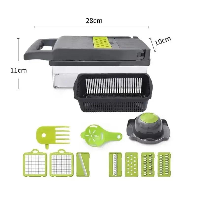 14-in-1 Multifunctional Vegetable Chopper | Kitchen Food Slicer & Dicer