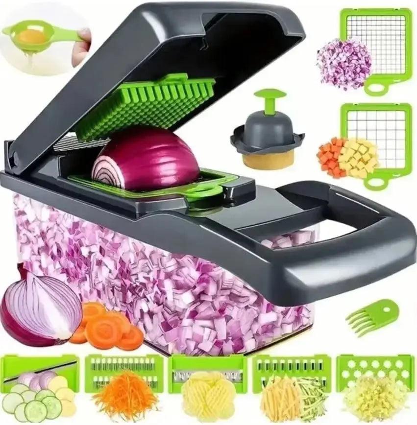 14-in-1 Multifunctional Vegetable Chopper | Kitchen Food Slicer & Dicer