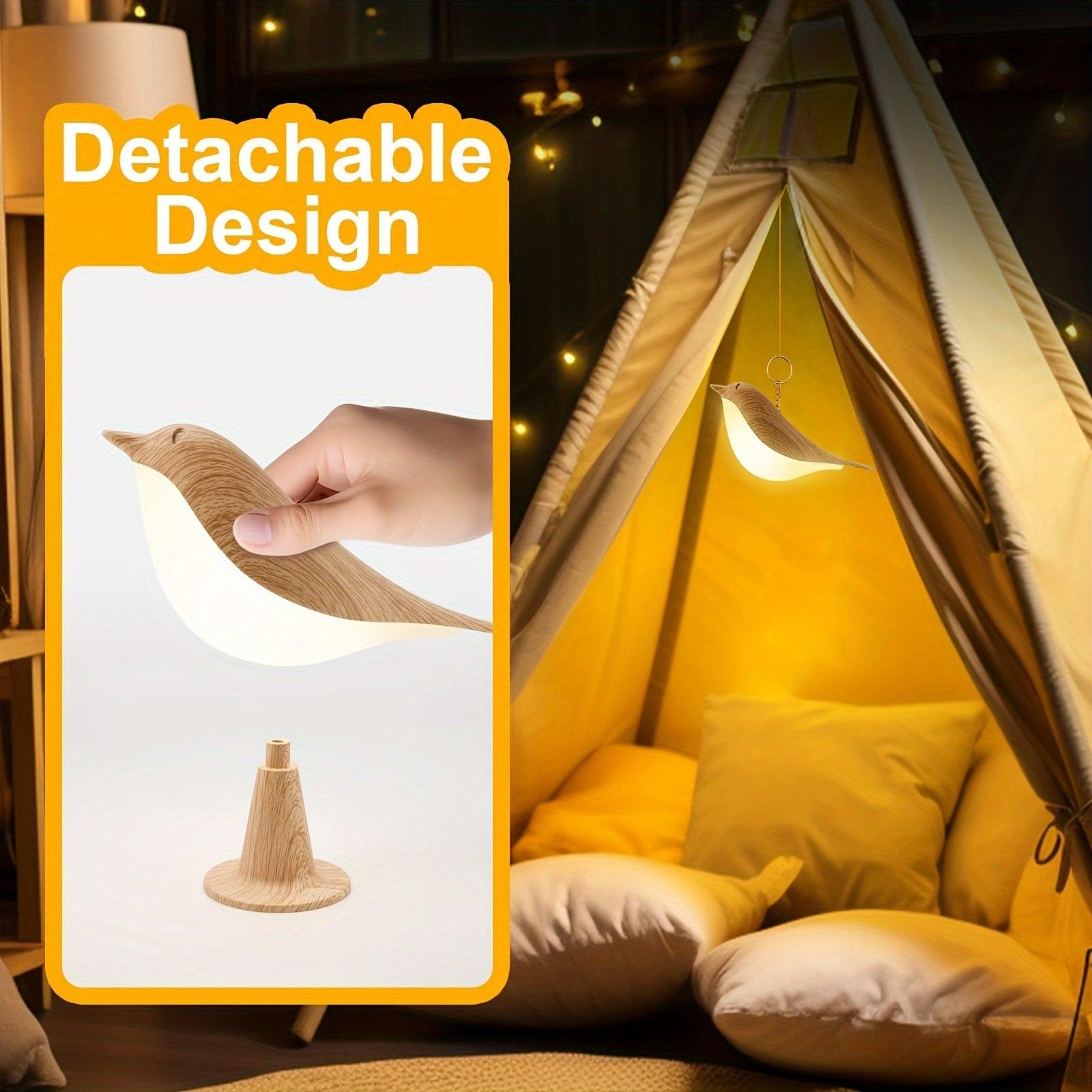 Dimmable Bird Touch Lamp - Cordless Aroma Diffuser Night Light