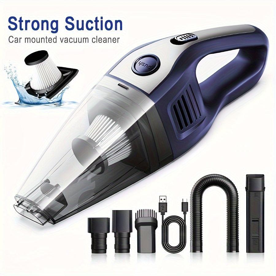 Portable Mini Wireless Handheld Vacuum Cleaner with Powerful Suction for Car  Home