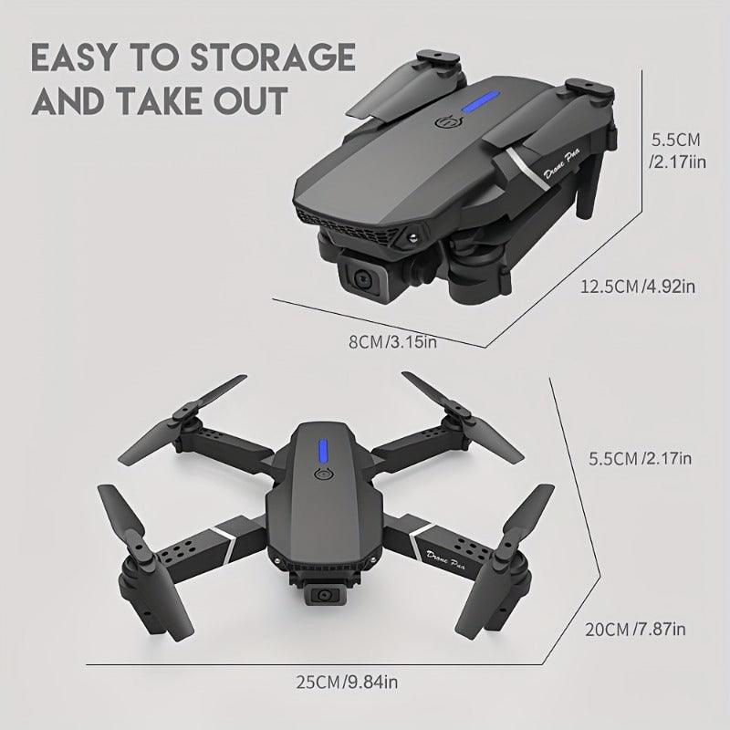 E88 HD Wifi Drone - Foldable Quadcopter with Camera and Obstacle Avoidance