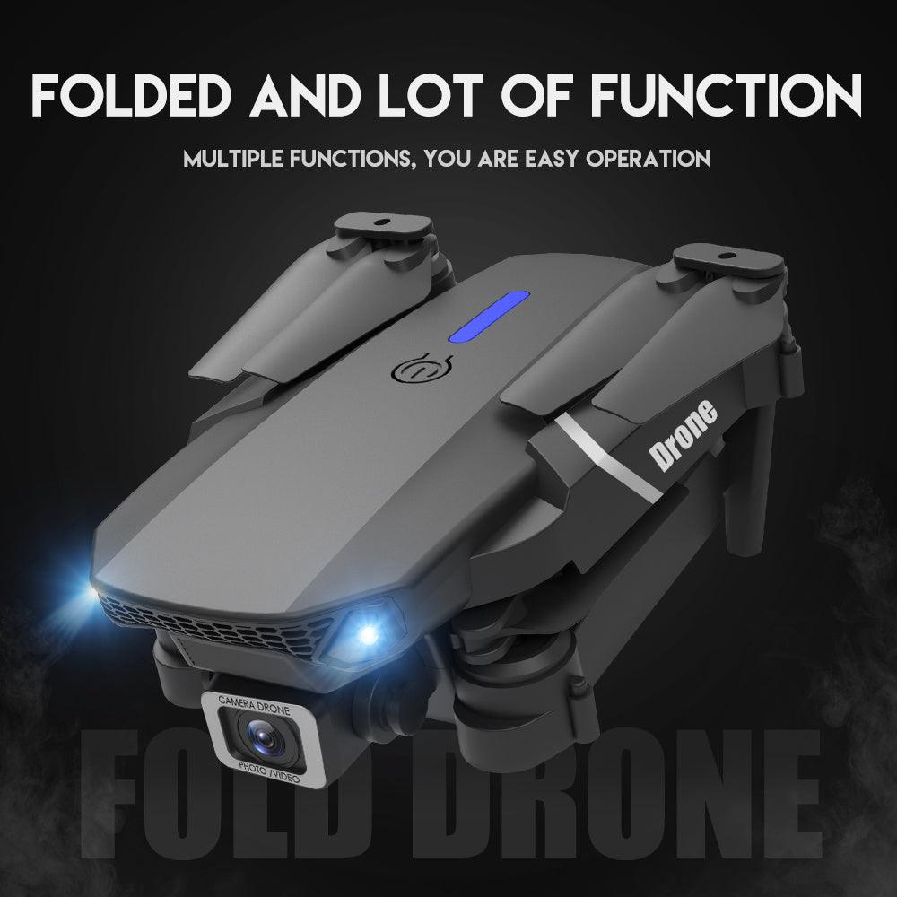 E88 HD Wifi Drone - Foldable Quadcopter with Camera and Obstacle Avoidance