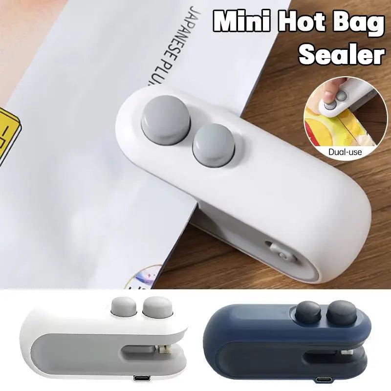 2-in-1 Handheld Bag Sealer | Electric Mini Heat Sealing Machine - STOREBLITZ