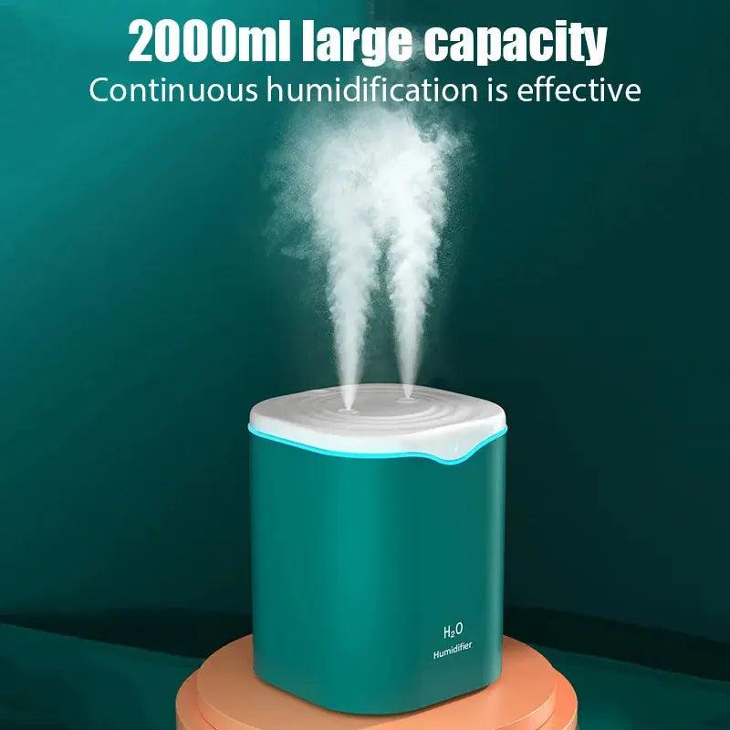 Humidificateur d'air à double pulvérisation 2000 ml