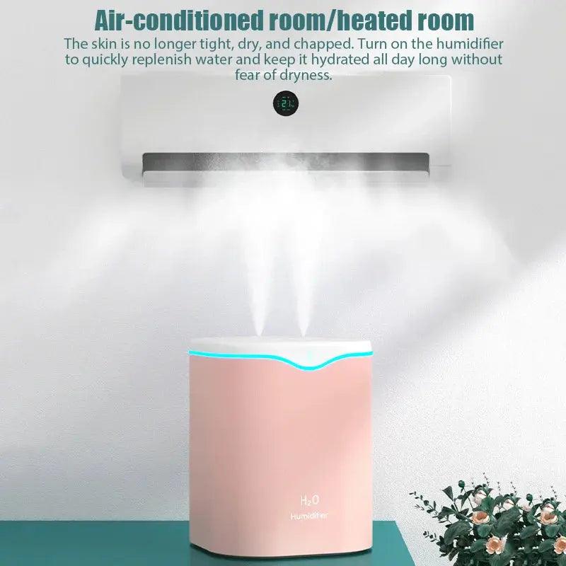 Humidificateur d'air à double pulvérisation 2000 ml