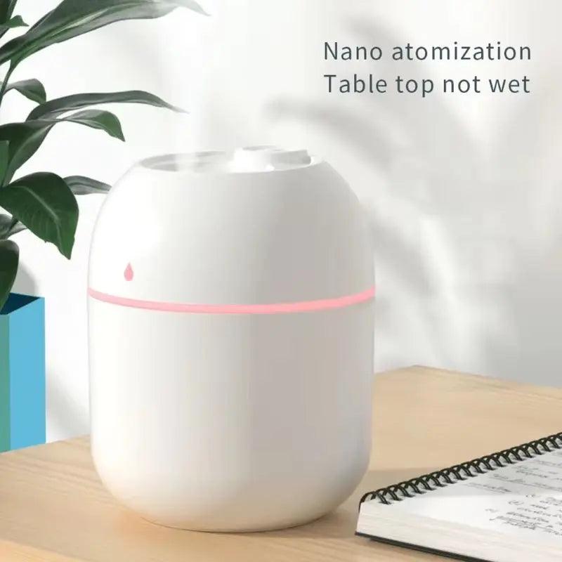 220ML Portable USB Mist Humidifier | Dual Wet Aroma Essential Oil Diffuser