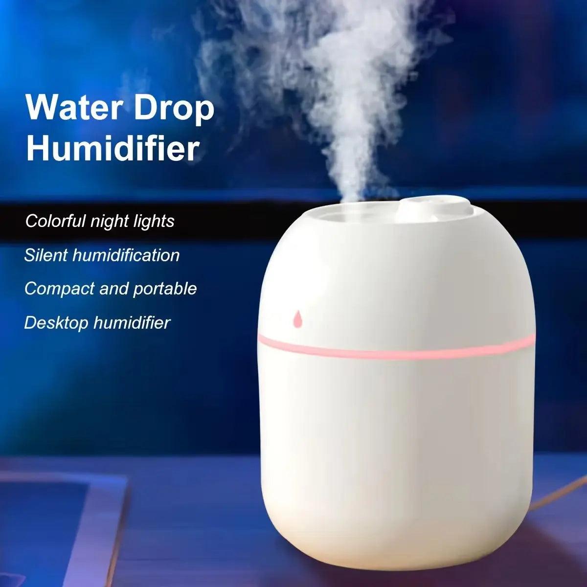 Humidificateur à brume USB portable 220 ml | Diffuseur d'huiles essentielles à double arôme humide