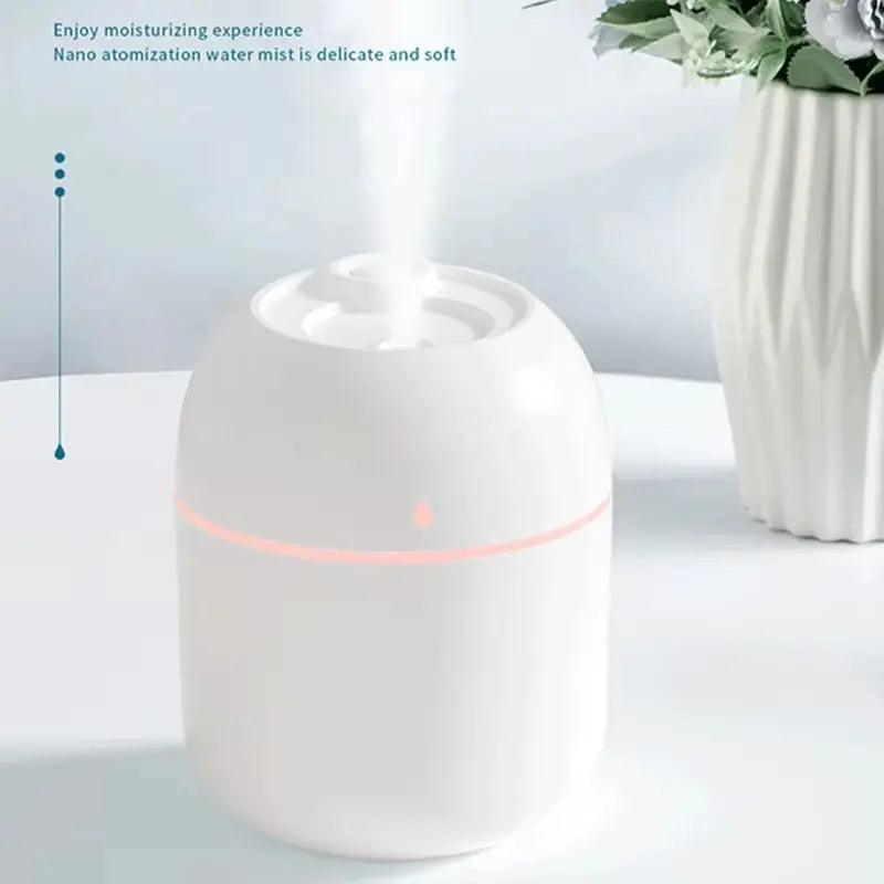 220ML Portable USB Mist Humidifier | Dual Wet Aroma Essential Oil Diffuser