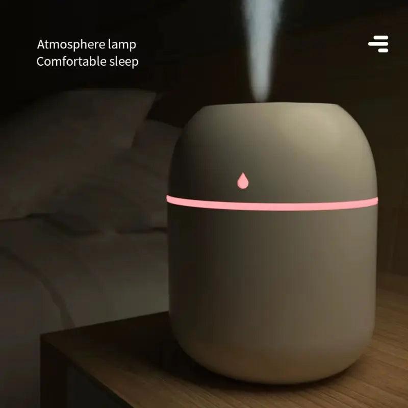 220ML Portable USB Mist Humidifier | Dual Wet Aroma Essential Oil Diffuser