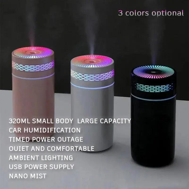 250ML Portable Car Air Humidifier with LED Light