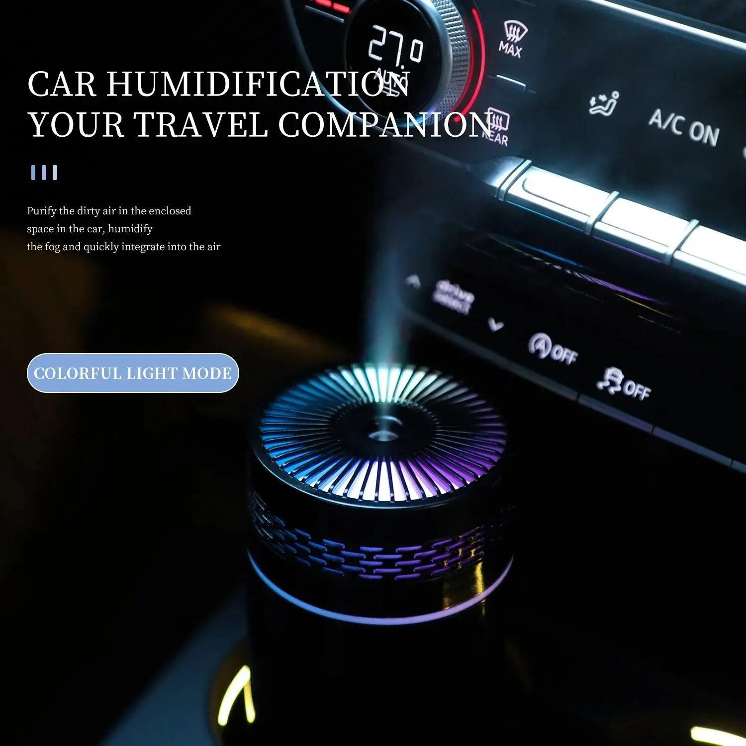 Humidificateur d'air portable pour voiture 250 ml avec lumière LED