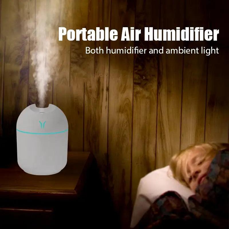 250ML USB Mini Aroma Diffuser | Essential Oil Night Lamp for Home & Car