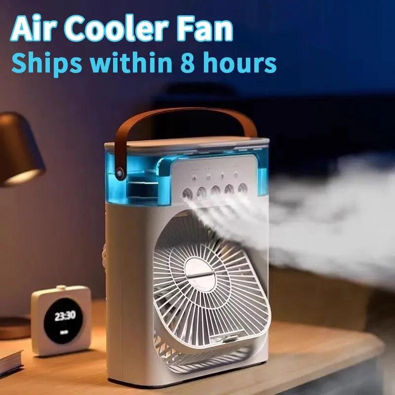 3 In 1 Fan AIr Conditioner & Humidifier With LED Night Light