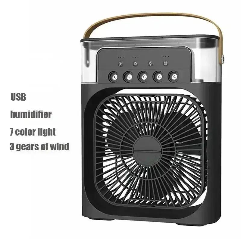 3 In 1 Fan AIr Conditioner & Humidifier With LED Night Light - STOREBLITZ