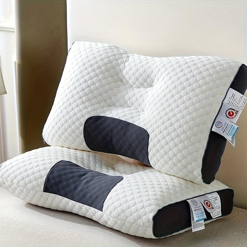 Breathable Knitted Pillow 2Pcs - Neck Support Moisture Absorption Bedding Decor