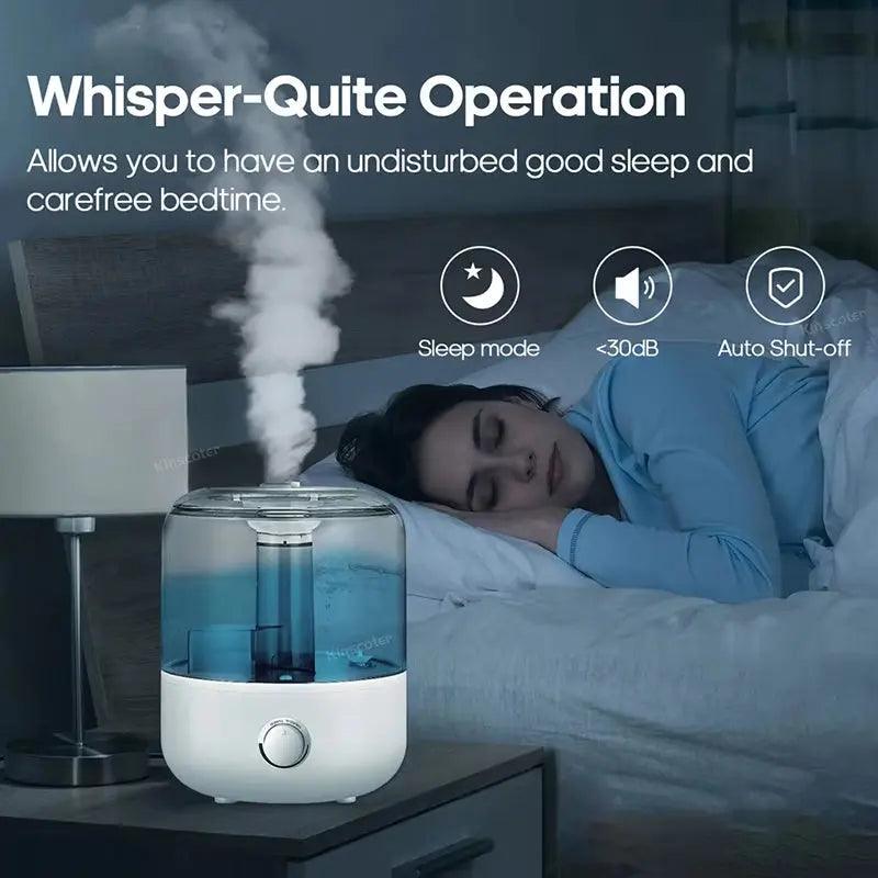 3L Professional Large Capacity Aroma Humidifier | Remote Control & Timer - STOREBLITZ