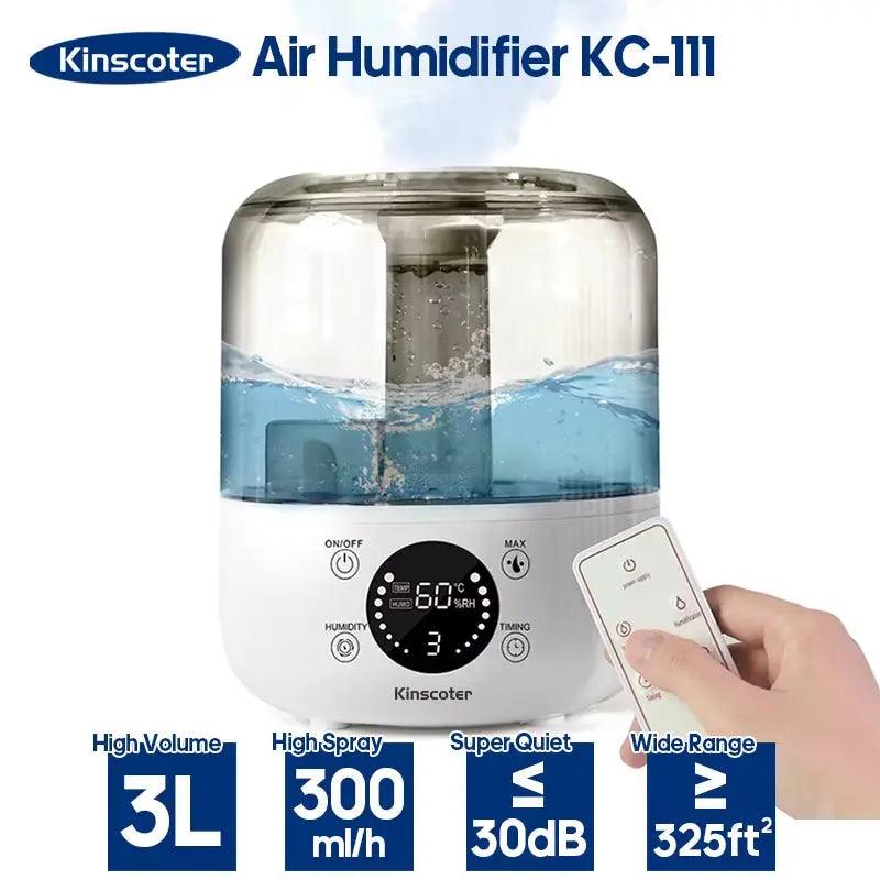 Humidificateur d'arômes professionnel de grande capacité de 3 L | Télécommande et minuterie