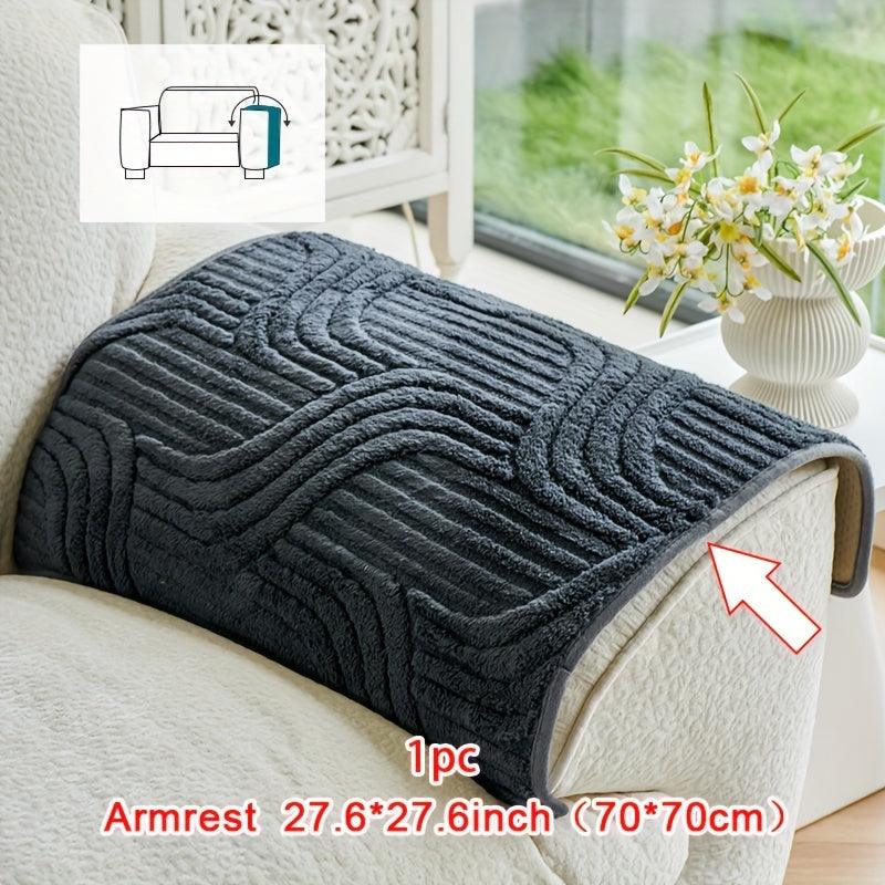 Plush Non-Slip Sofa Cover - Breathable Pet-Friendly Home Decor