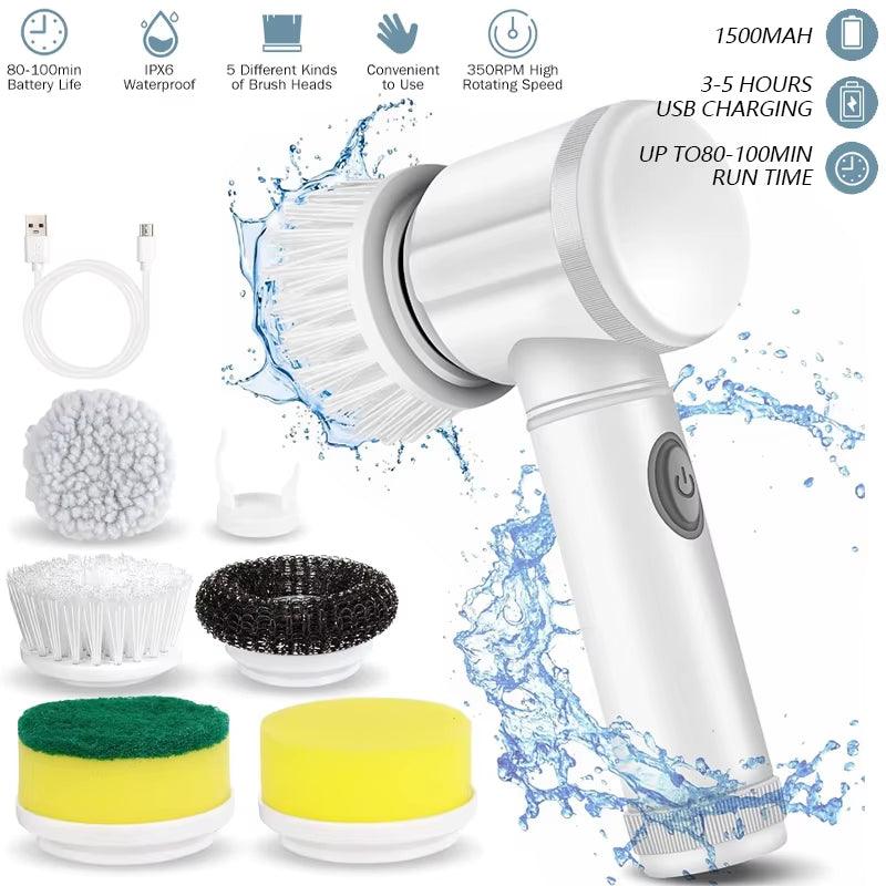 Multi-Functional Power Scrubber Brush - Electric Cleaner for Kitchen and Bathroom - STOREBLITZ