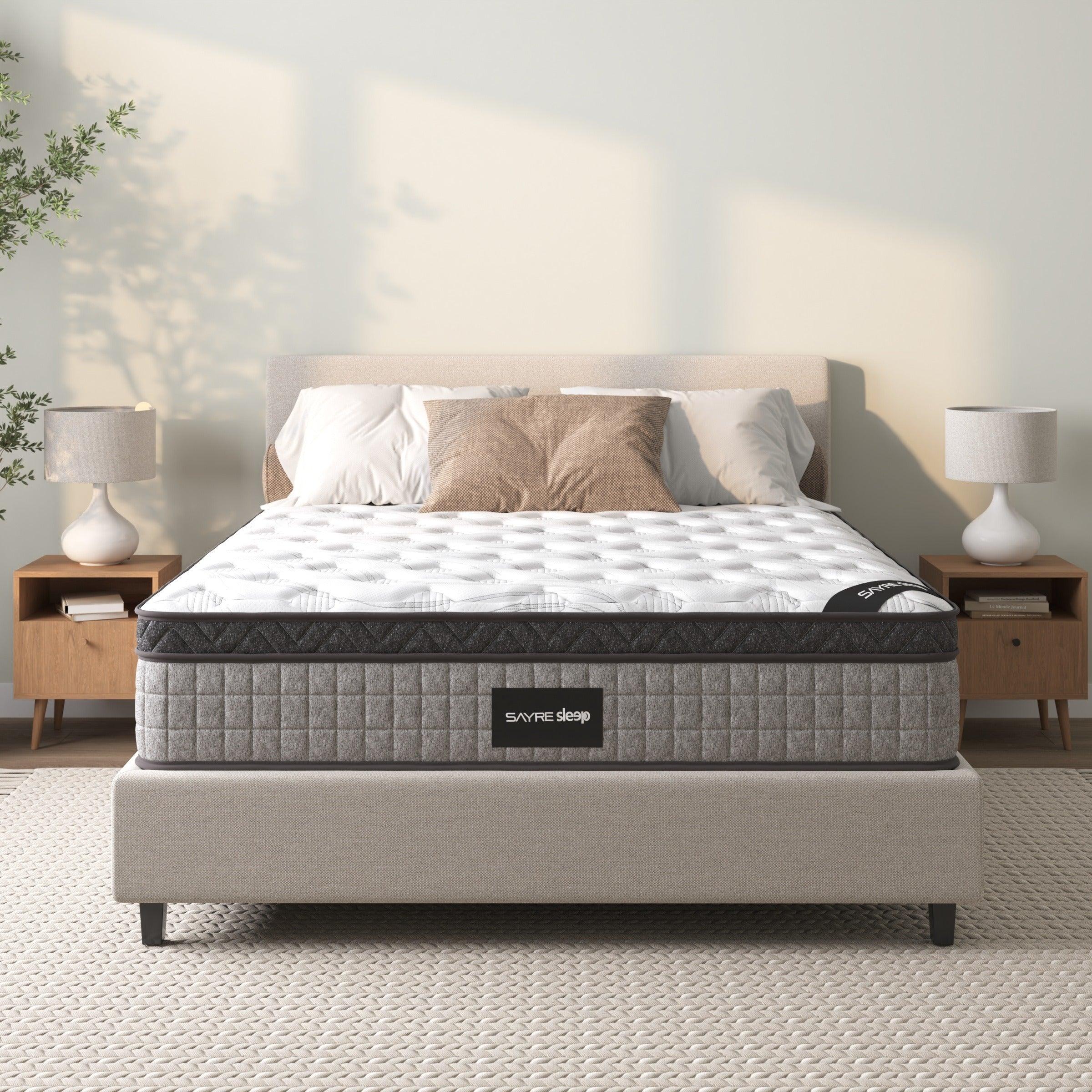 Hybrid Innerspring Gel Memory Foam Mattress - USA Made Motion Isolation - STOREBLITZ