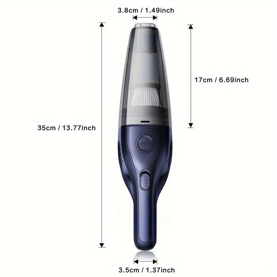 Portable Mini Wireless Handheld Vacuum Cleaner with Powerful Suction for Car  Home