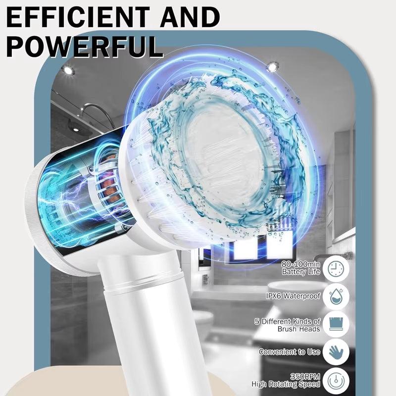 Multi-Functional Power Scrubber Brush - Electric Cleaner for Kitchen and Bathroom