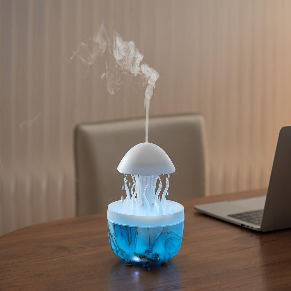 Essential Oil Aromatherapy Humidifier - Colorful Jellyfish Night Light Desk Decor - STOREBLITZ