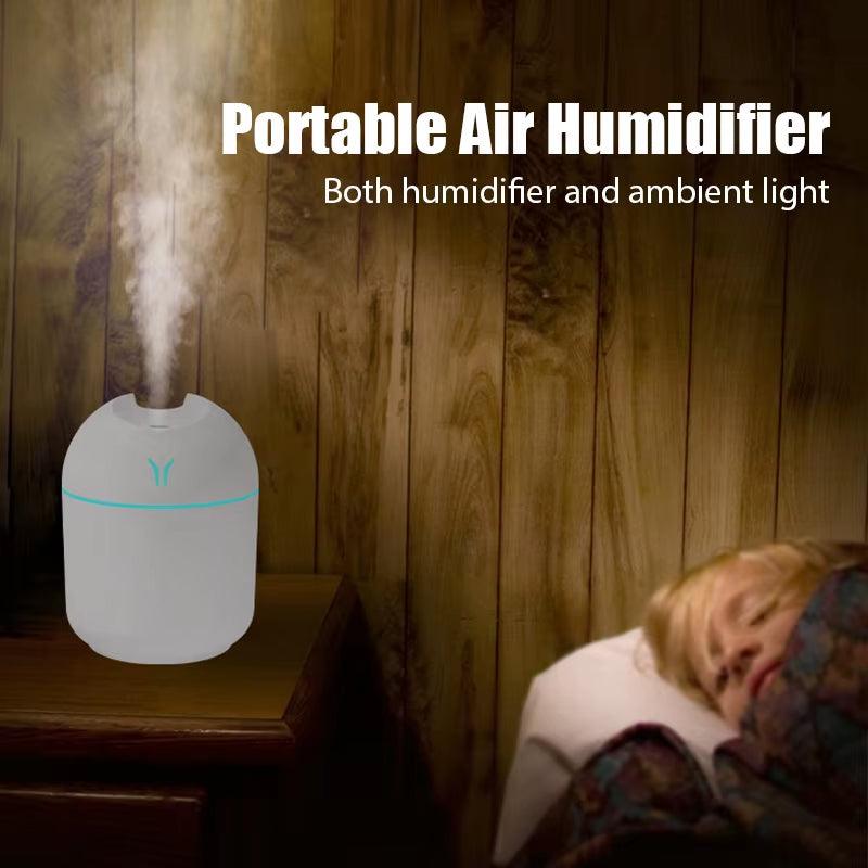 Mini USB Essential Oil Diffuser - 250ML Aromatherapy Humidifier with LED Light for Home and Car