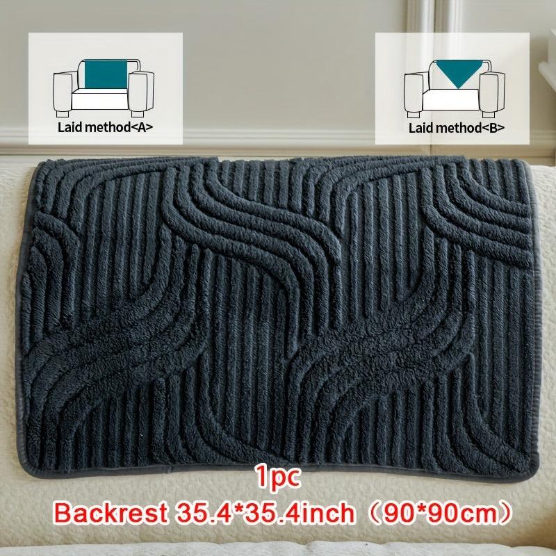 Plush Non-Slip Sofa Cover - Breathable Pet-Friendly Home Decor