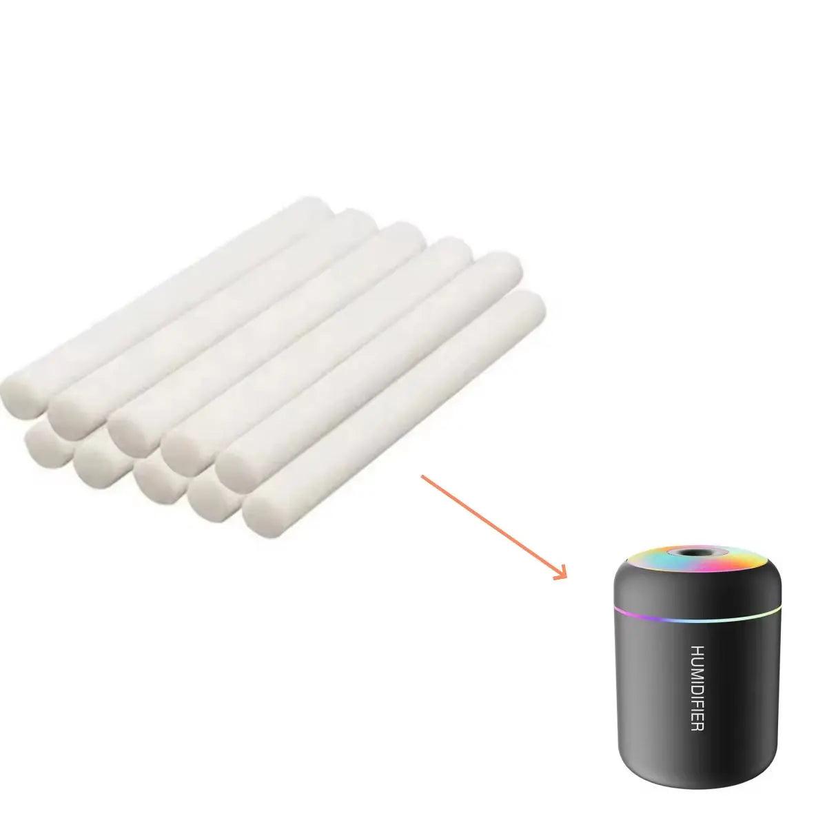 7x76mm Humidifier Replacement Filter | USB Diffuser Cotton Sponge Stick