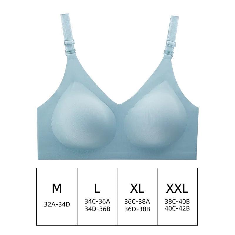 Seamless Wireless Womens Bra - Soft Jelly Color Nursing Lingerie