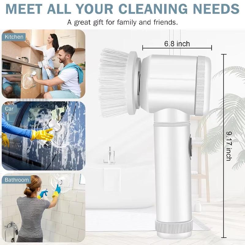 Multi-Functional Power Scrubber Brush - Electric Cleaner for Kitchen and Bathroom