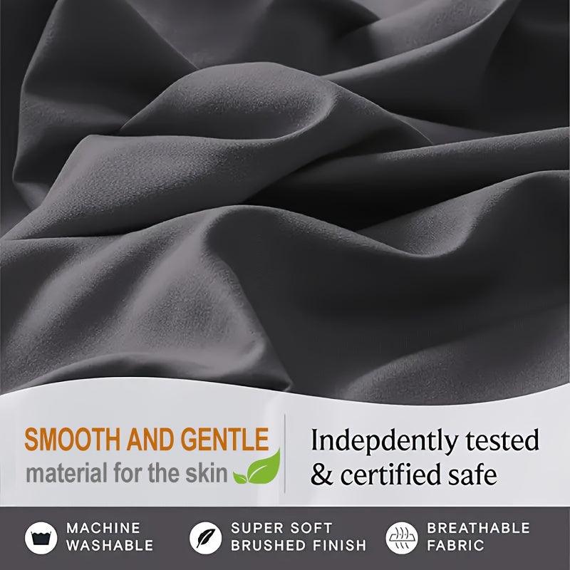 Luxury Cooling Sheet Set - 6 Pieces with Deep Pockets Soft Breathable Bedding