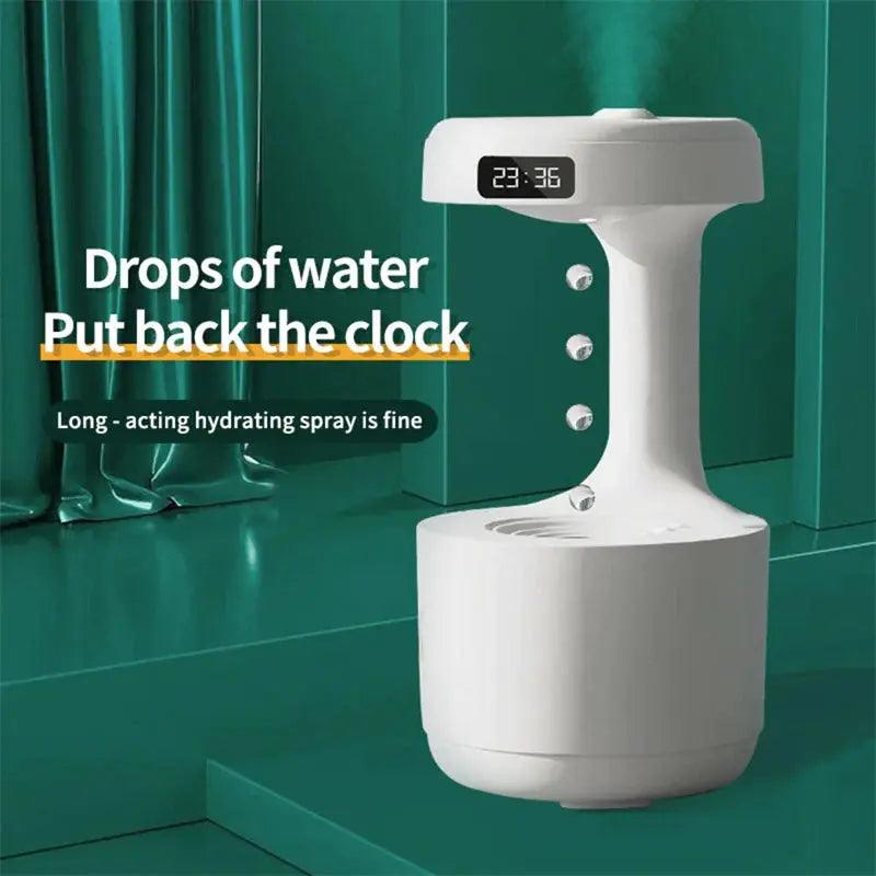 Anti-Gravity Humidifier  Aroma Diffuser with Clock - Large Capacity Silent Sprayer for Home and Office