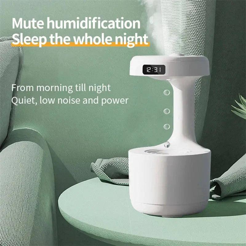 Anti-Gravity Humidifier  Aroma Diffuser with Clock - Large Capacity Silent Sprayer for Home and Office