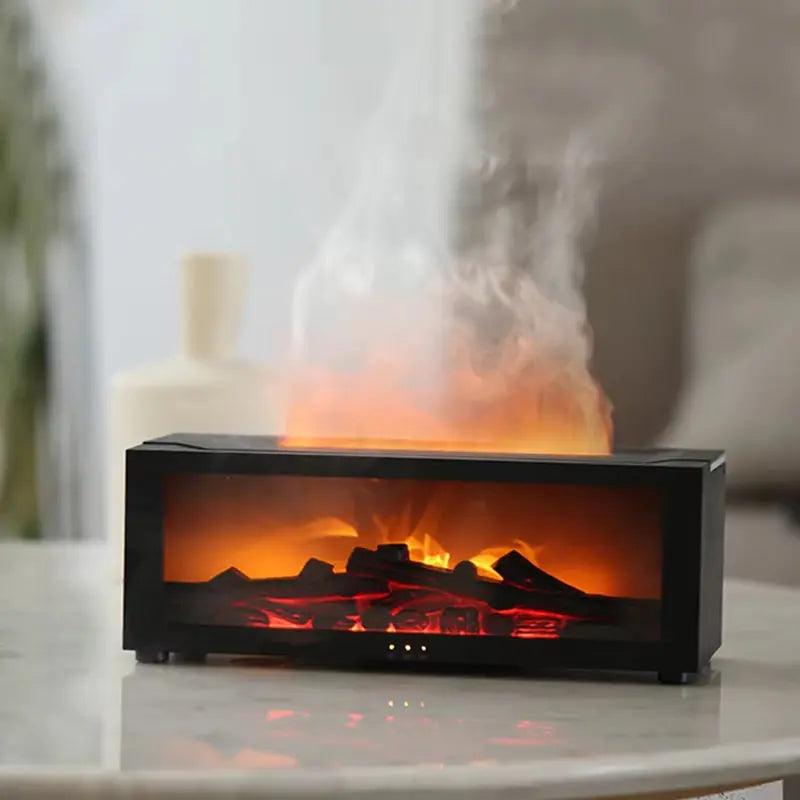 Creative Fireplace LED Humidifier | Remote Aroma Diffuser with Auto-Off - STOREBLITZ