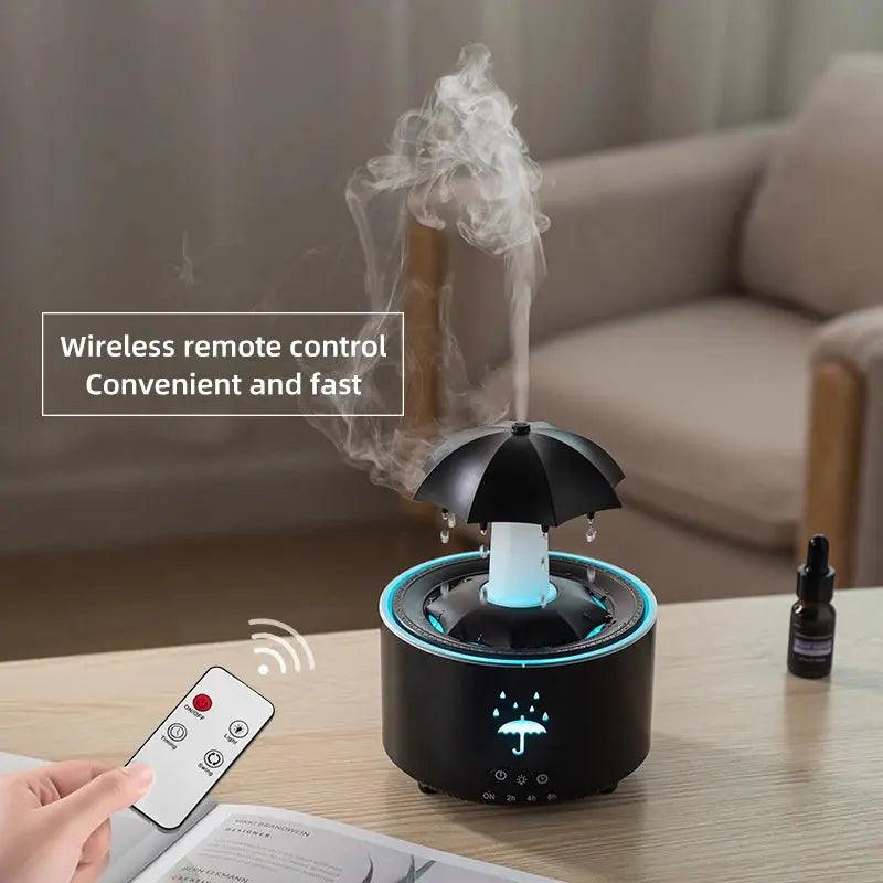 Creative Humidifier - Raindrop Essential Oil Diffuser with Colorful Light