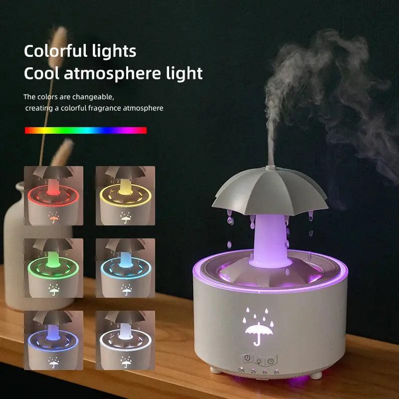 Creative Humidifier - Raindrop Essential Oil Diffuser with Colorful Light