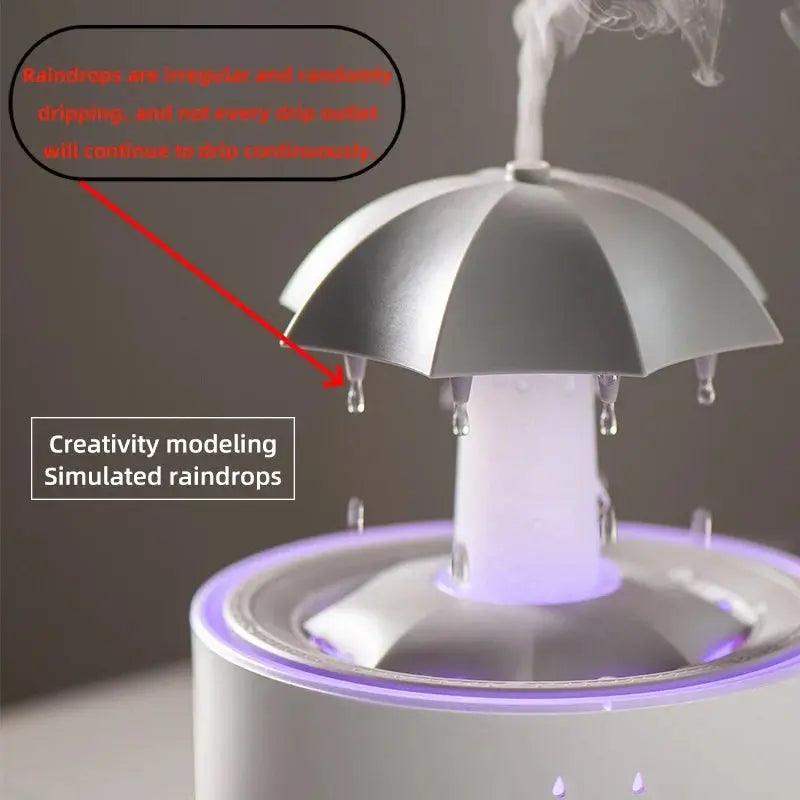 Creative Humidifier - Raindrop Essential Oil Diffuser with Colorful Light