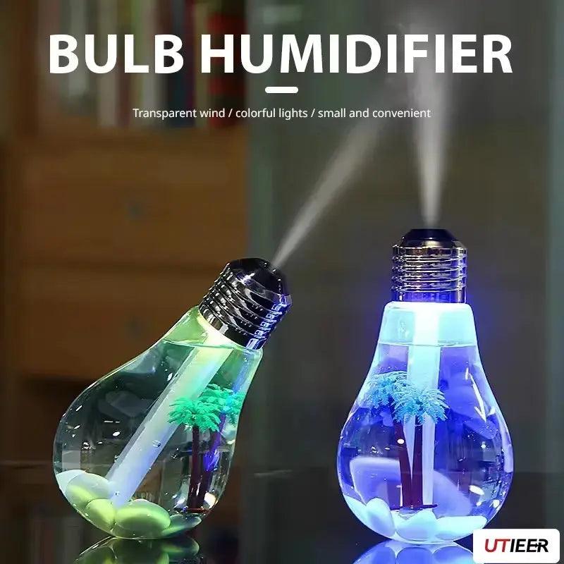 Veilleuse USB créative en forme de paysage | Ampoule d'humidification colorée