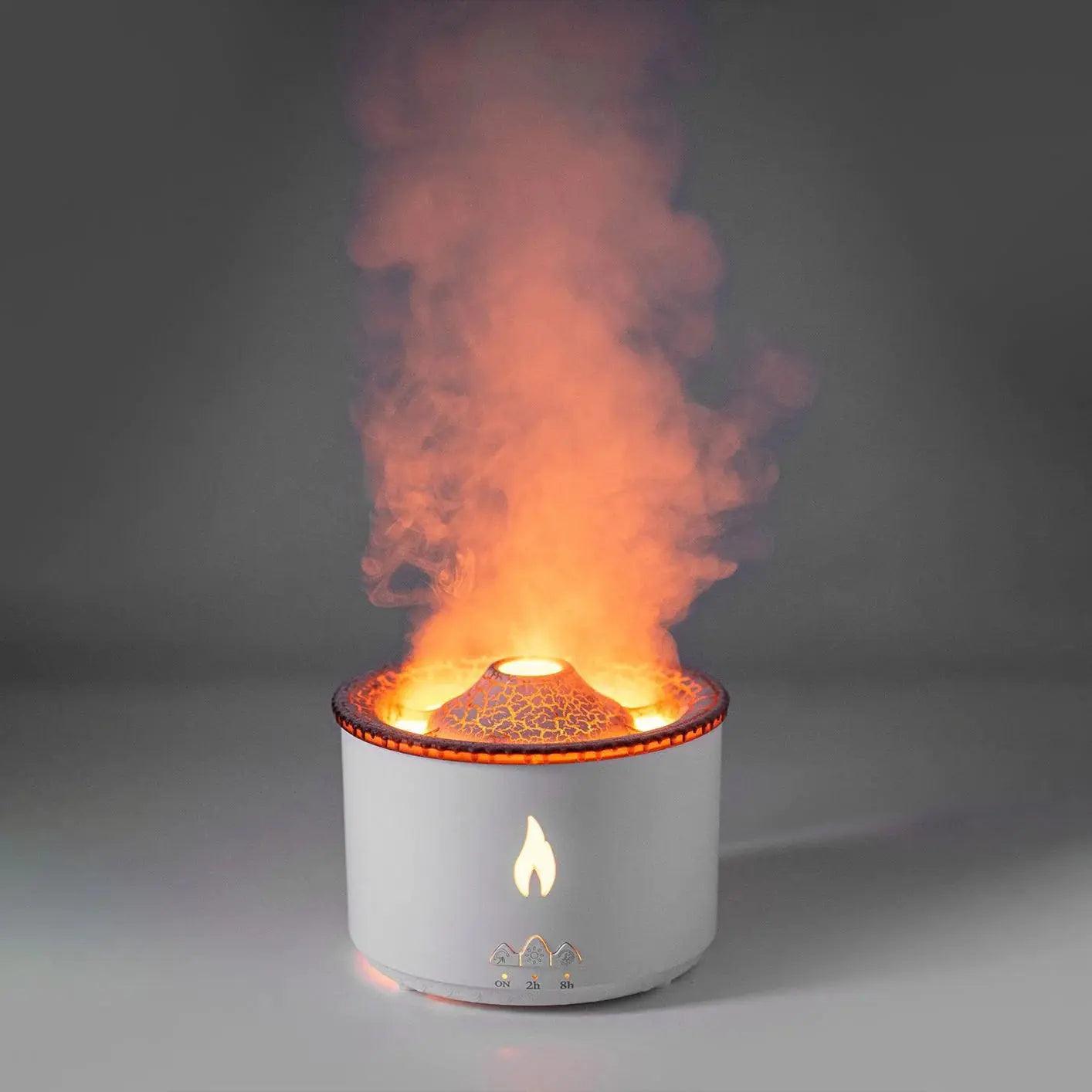 Creative Volcano Aromatherapy Humidifier | Jellyfish Flame Essential Oil Diffuser