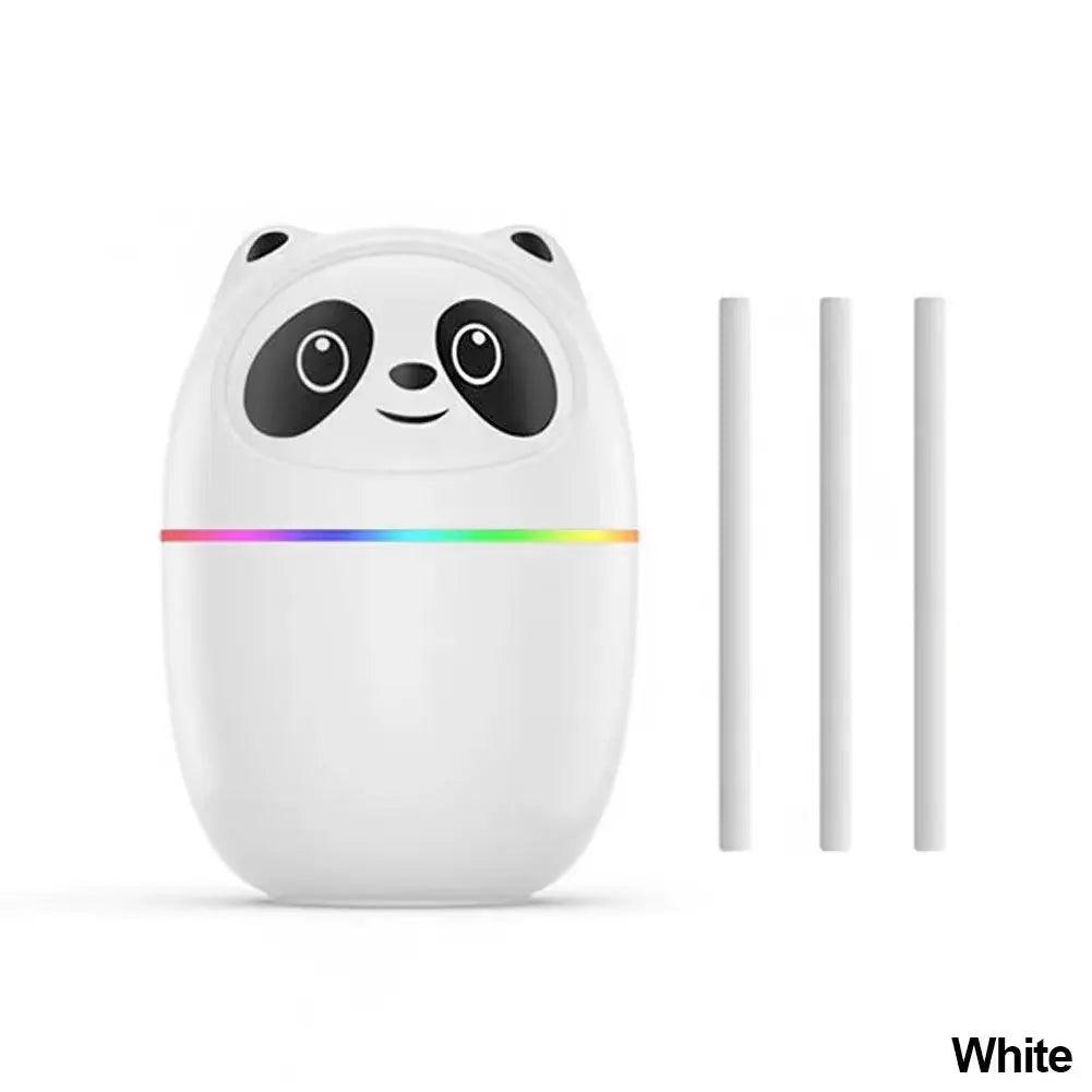 Niedlicher Panda-Luftbefeuchter-Aroma-Diffusor - USB-aufladbarer Kaltnebel-Sprüher mit Nachtlicht