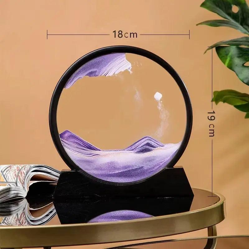 Elegant 3D Hourglass Sandscape | Moving Sand Art Decor