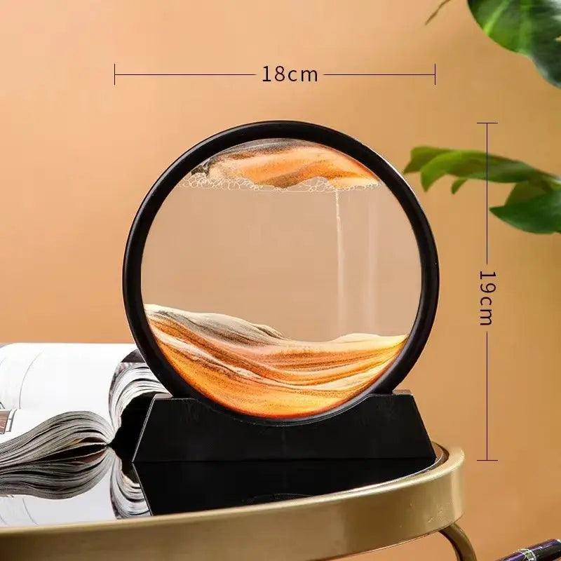 Elegant 3D Hourglass Sandscape | Moving Sand Art Decor