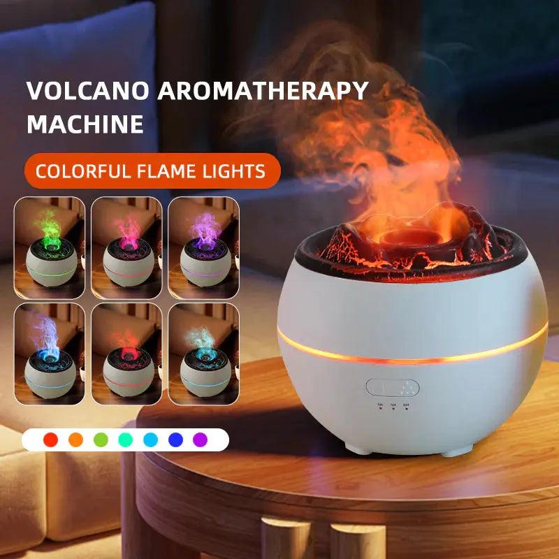 Flame Aroma Diffuser Household Desk Aromatherapy Humidifier - STOREBLITZ