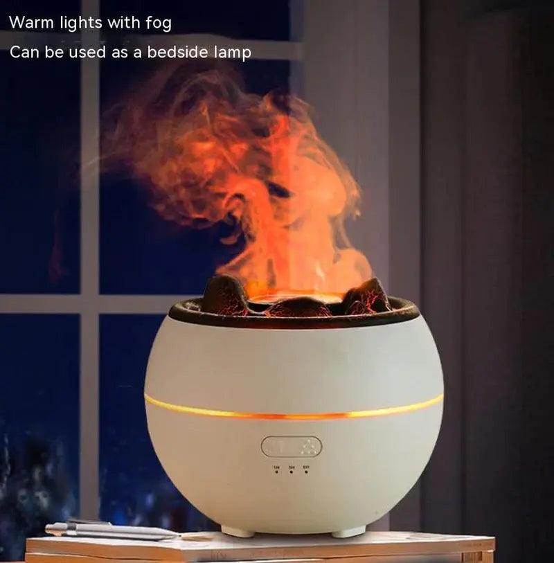 Diffuseur d'arômes de flamme Humidificateur d'aromathérapie de bureau domestique