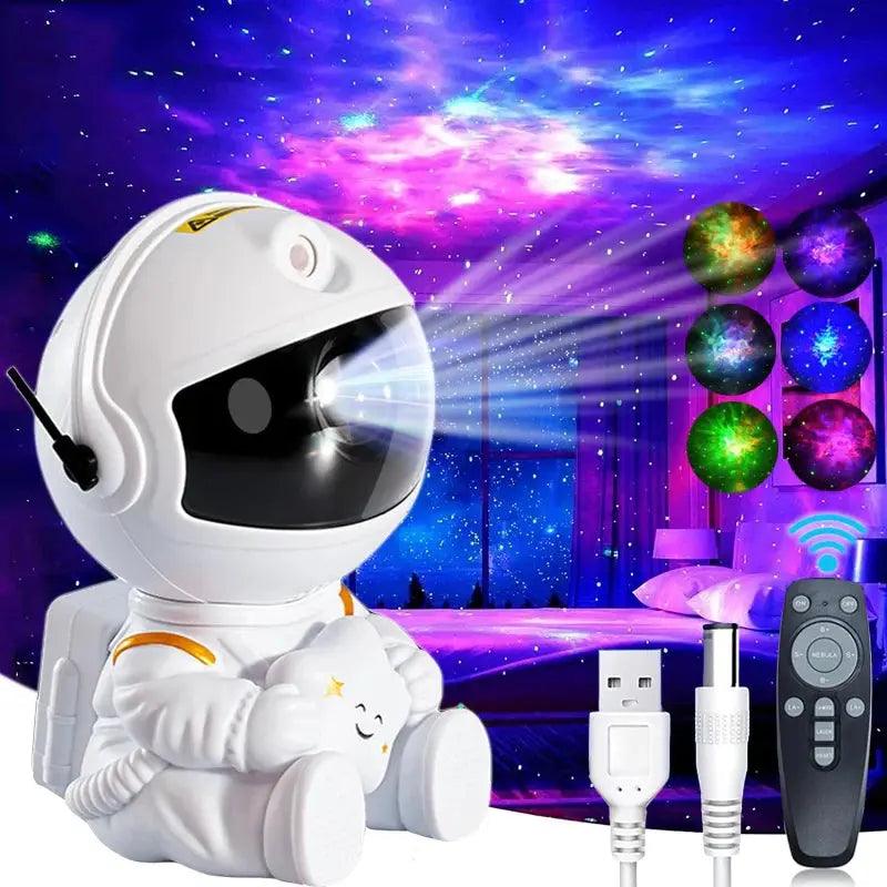 Galaxy Star Astronaut Projector | LED Starry Night Light for Kids & Adults - STOREBLITZ