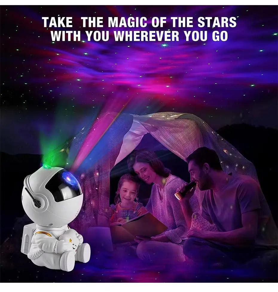 Galaxy Star Astronaut Projector | LED Starry Night Light for Kids & Adults