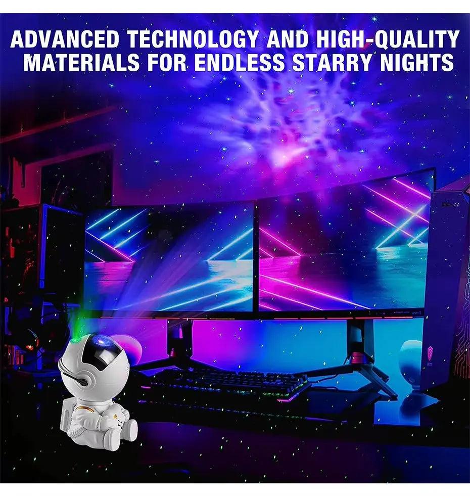 Galaxy Star Astronaut Projector | LED Starry Night Light for Kids & Adults